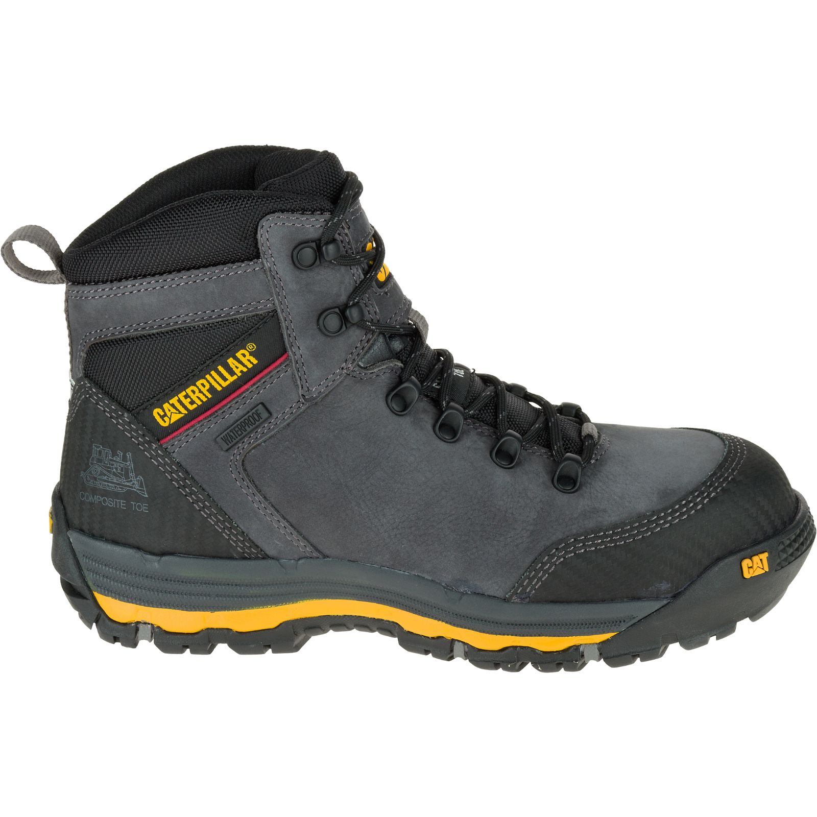 Caterpillar Munising 6" Waterproof Composite Toe S3 Hro Sra Philippines - Mens Work Boots - Dark Grey 36089AFVZ